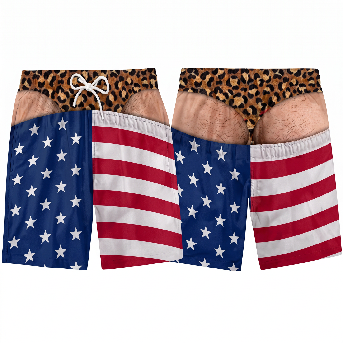 CheekWear Hairy Butt Swim Shorts